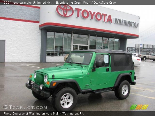 2004 Jeep Wrangler Unlimited 4x4 in Electric Lime Green Pearl