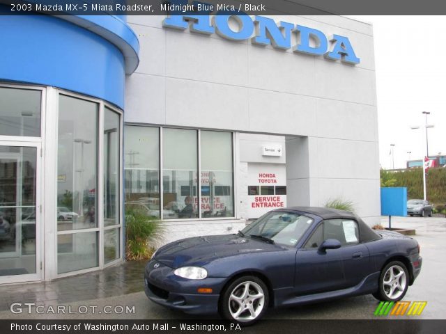 2003 Mazda MX-5 Miata Roadster in Midnight Blue Mica