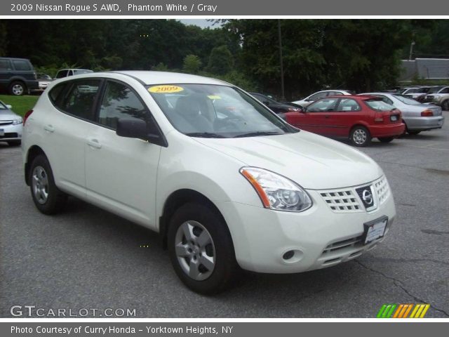2009 Nissan Rogue S AWD in Phantom White