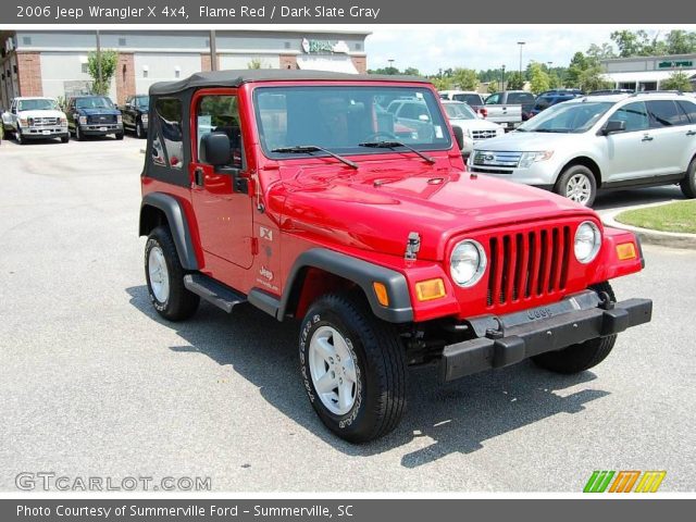 2006 Jeep Wrangler X 4x4 in Flame Red