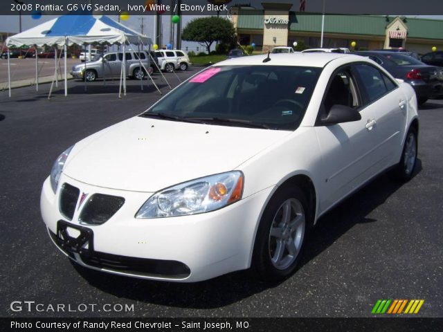 2008 Pontiac G6 V6 Sedan in Ivory White