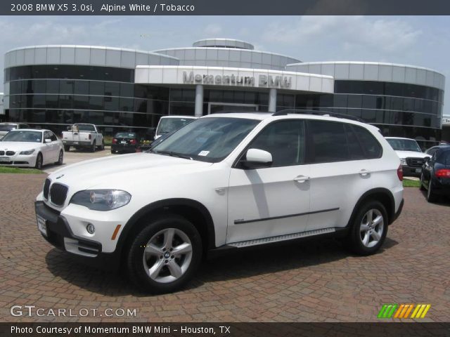 2008 BMW X5 3.0si in Alpine White