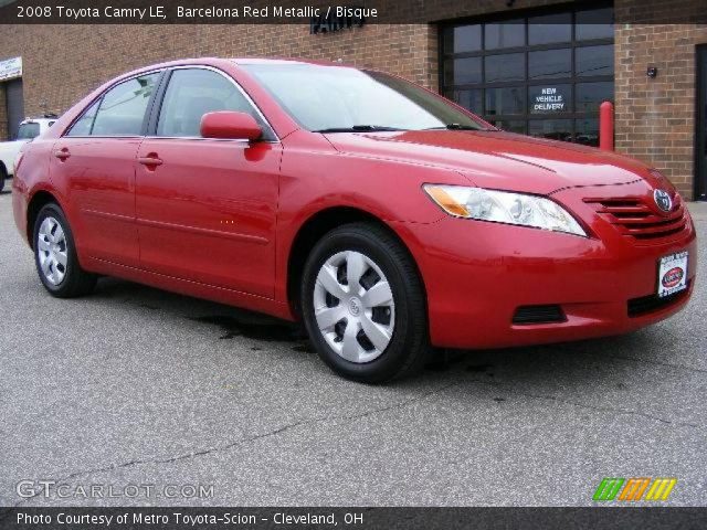 2008 Toyota Camry LE in Barcelona Red Metallic