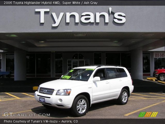2006 Toyota Highlander Hybrid 4WD in Super White