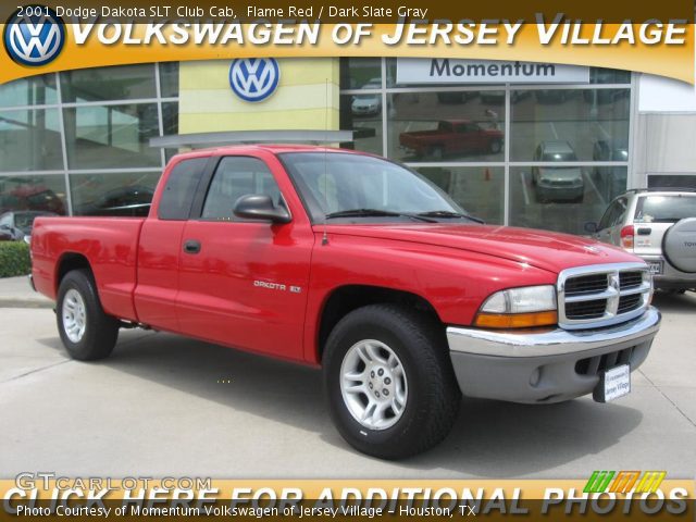 2001 Dodge Dakota SLT Club Cab in Flame Red