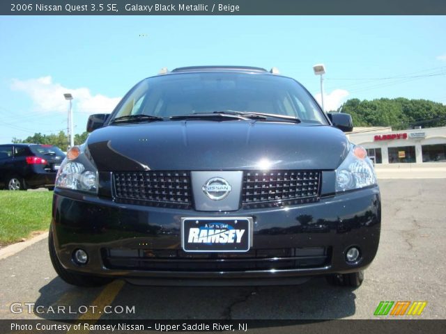2006 Nissan Quest 3.5 SE in Galaxy Black Metallic