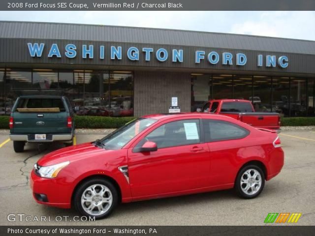 2008 Ford Focus SES Coupe in Vermillion Red