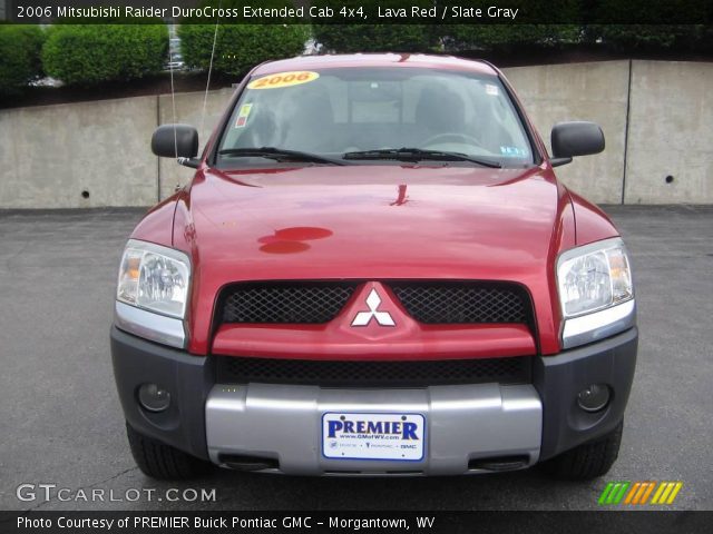 2006 Mitsubishi Raider DuroCross Extended Cab 4x4 in Lava Red