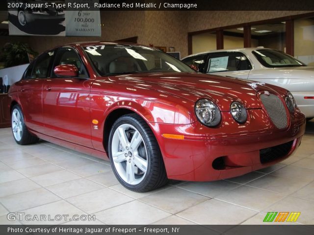 2007 Jaguar S-Type R Sport in Radiance Red Metallic