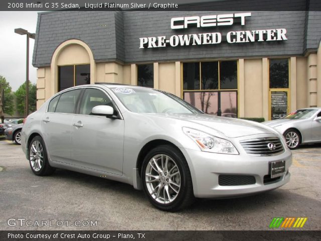 2008 Infiniti G 35 Sedan in Liquid Platinum Silver