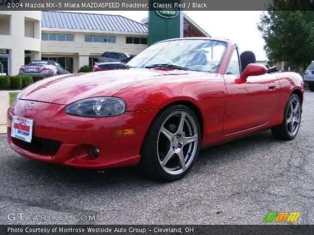 2004 Mazda MX-5 Miata MAZDASPEED Roadster in Classic Red