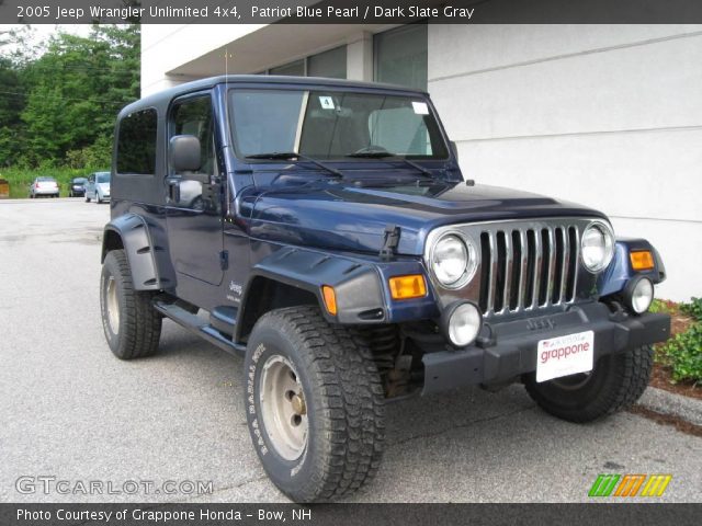 2005 Jeep Wrangler Unlimited 4x4 in Patriot Blue Pearl