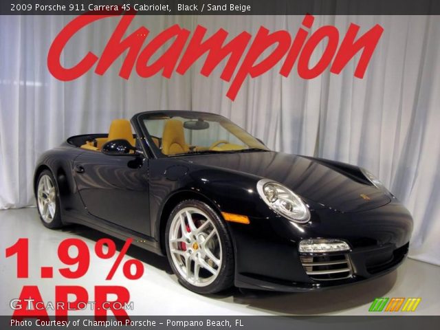 2009 Porsche 911 Carrera 4S Cabriolet in Black