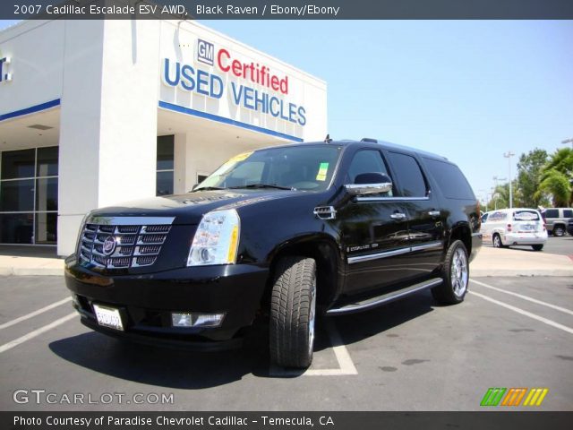 2007 Cadillac Escalade ESV AWD in Black Raven