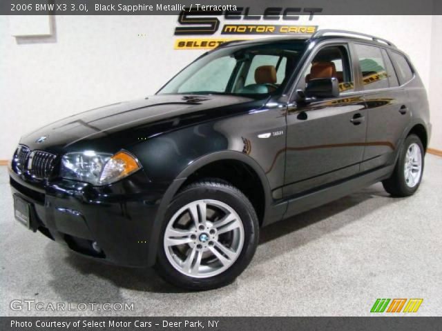 2006 BMW X3 3.0i in Black Sapphire Metallic