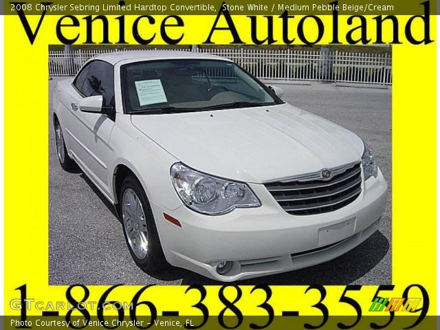 2008 Chrysler Sebring Limited Hardtop Convertible in Stone White