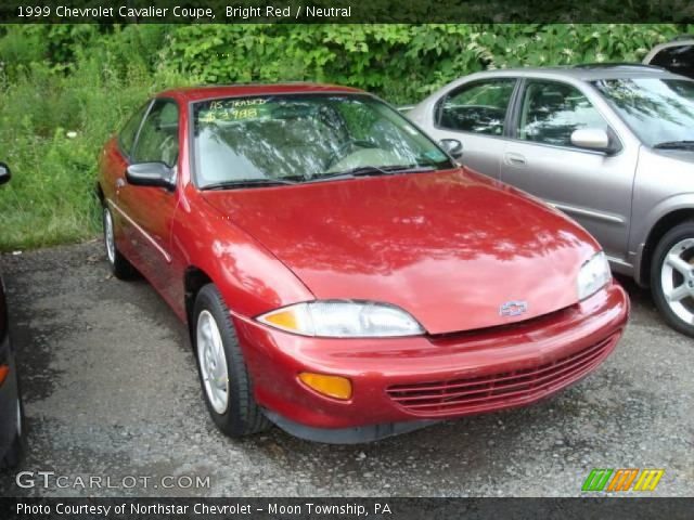 1999 Chevrolet Cavalier Coupe in Bright Red