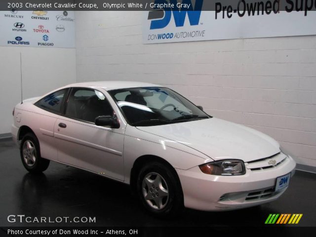 2003 Chevrolet Cavalier Coupe in Olympic White