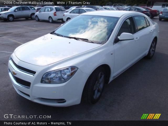2008 Chevrolet Malibu LT Sedan in White