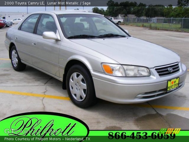 2000 Toyota Camry LE in Lunar Mist Metallic