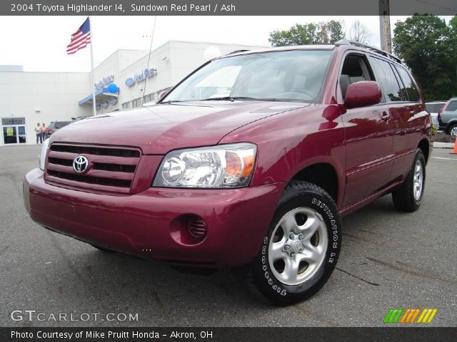 2004 Toyota Highlander I4 in Sundown Red Pearl