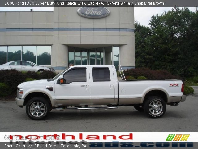 2008 Ford F350 Super Duty King Ranch Crew Cab 4x4 in Oxford White