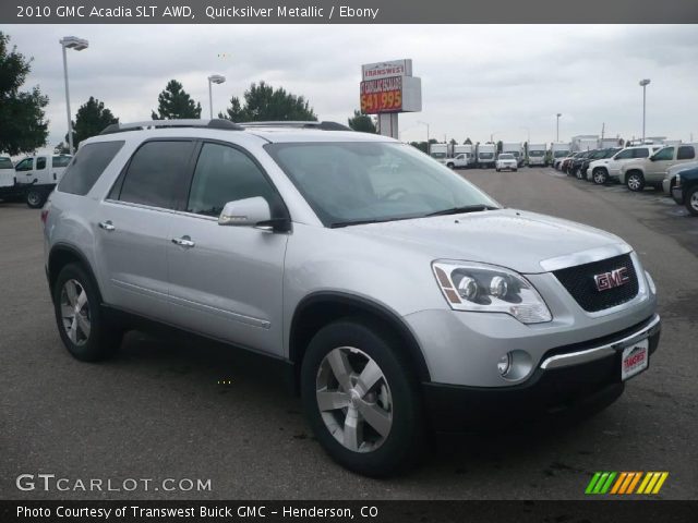 2010 GMC Acadia SLT AWD in Quicksilver Metallic