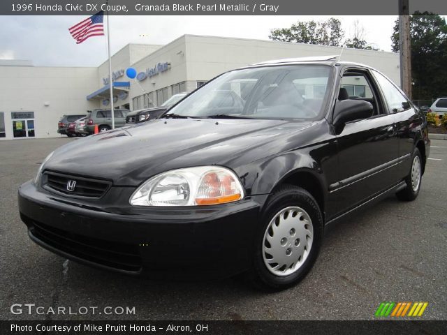 1996 Honda Civic DX Coupe in Granada Black Pearl Metallic