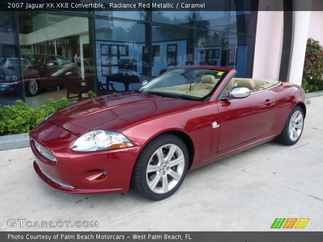 2007 Jaguar XK XK8 Convertible in Radiance Red Metallic