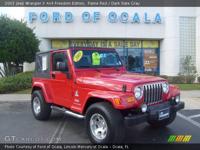 2003 Jeep Wrangler X 4x4 Freedom Edition in Flame Red