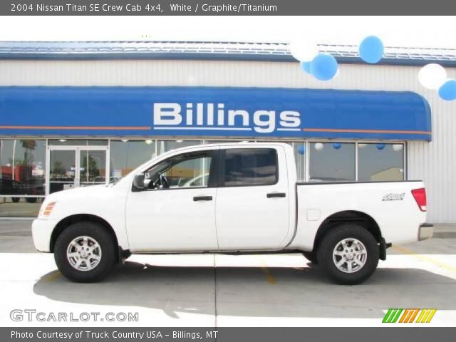 2004 Nissan Titan SE Crew Cab 4x4 in White