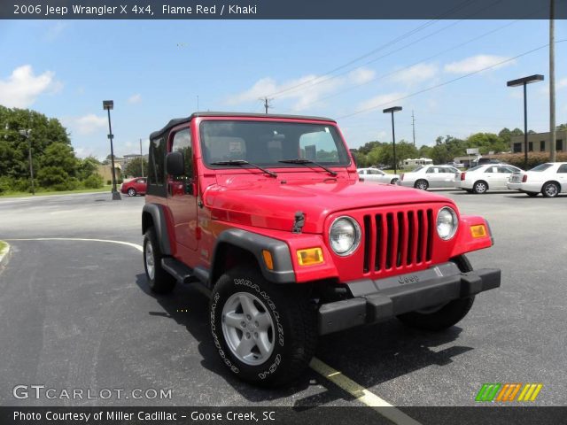 2006 Jeep Wrangler X 4x4 in Flame Red