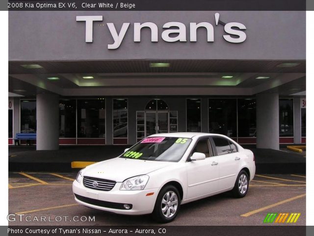2008 Kia Optima EX V6 in Clear White