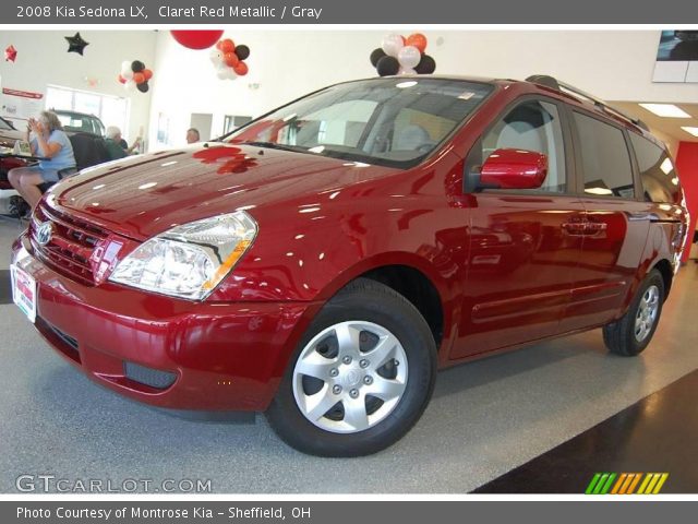 2008 Kia Sedona LX in Claret Red Metallic