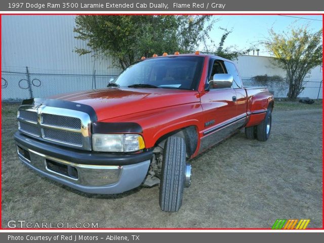 1997 Dodge Ram 3500 Laramie Extended Cab Dually in Flame Red
