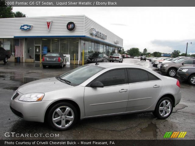 2008 Pontiac G6 GT Sedan in Liquid Silver Metallic