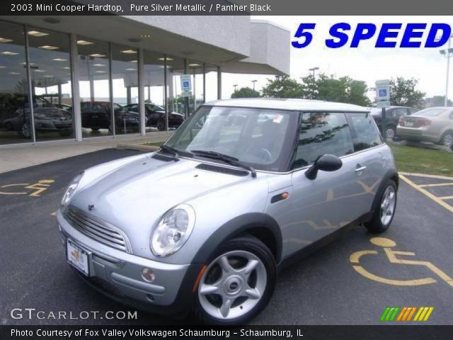 2003 Mini Cooper Hardtop in Pure Silver Metallic
