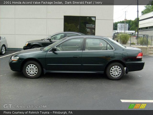 2001 Honda Accord Value Package Sedan in Dark Emerald Pearl
