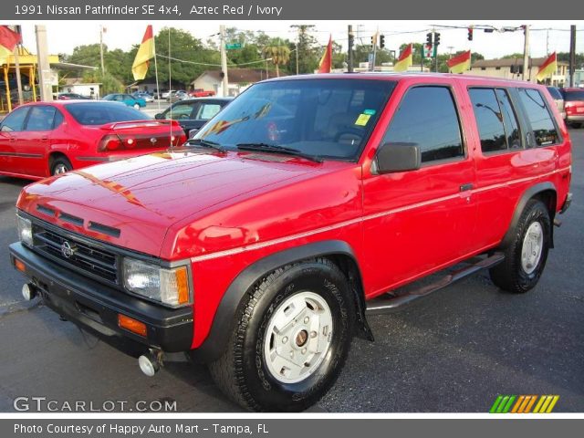 1991 Nissan Pathfinder SE 4x4 in Aztec Red