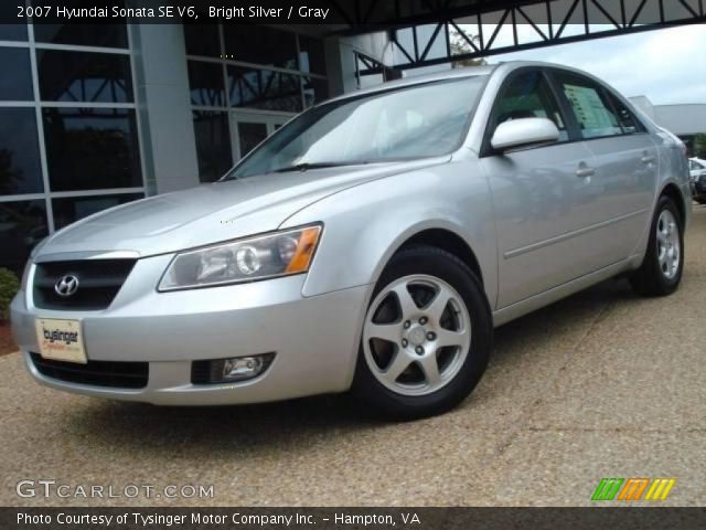 2007 Hyundai Sonata SE V6 in Bright Silver