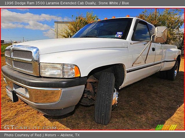 1996 Dodge Ram 3500 Laramie Extended Cab Dually in Stone White