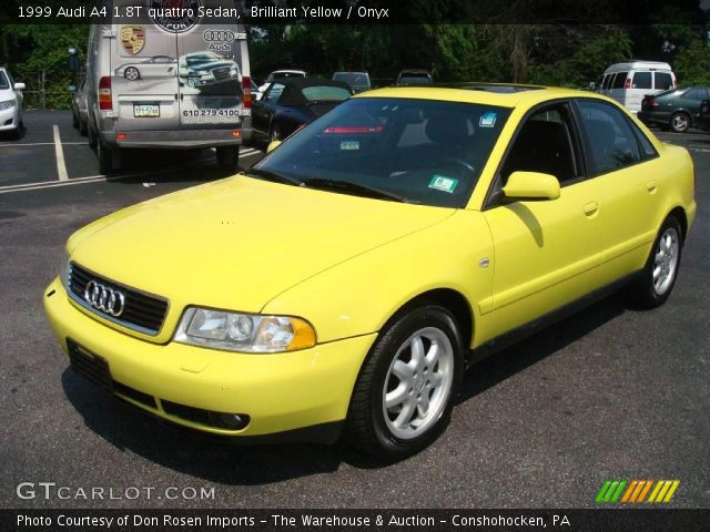 1999 Audi A4 1.8T quattro Sedan in Brilliant Yellow