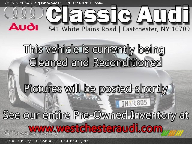 2006 Audi A4 3.2 quattro Sedan in Brilliant Black