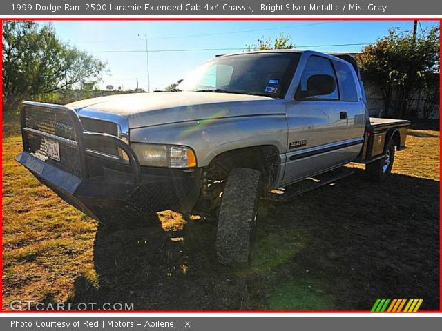 1999 Dodge Ram 2500 Laramie Extended Cab 4x4 Chassis in Bright Silver Metallic