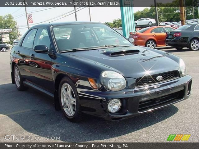 2002 Subaru Impreza WRX Sedan in Midnight Black Pearl
