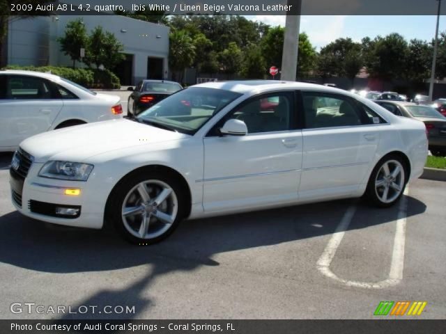 2009 Audi A8 L 4.2 quattro in Ibis White