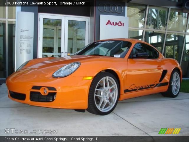 2008 Porsche Cayman S Sport in Orange