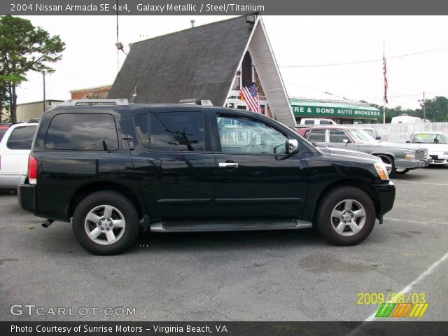 2004 Nissan Armada SE 4x4 in Galaxy Metallic