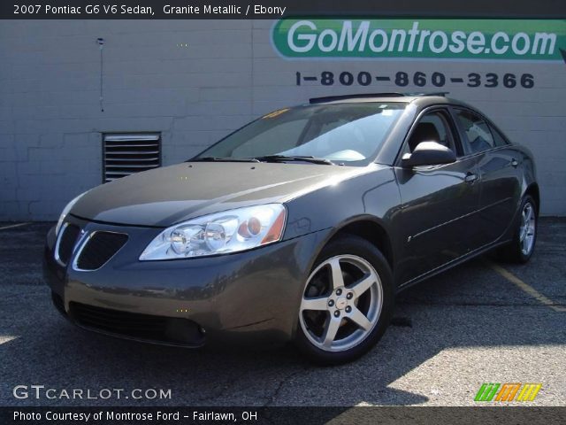 2007 Pontiac G6 V6 Sedan in Granite Metallic