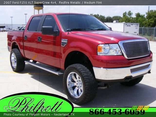 2007 Ford F150 XLT SuperCrew 4x4 in Redfire Metallic